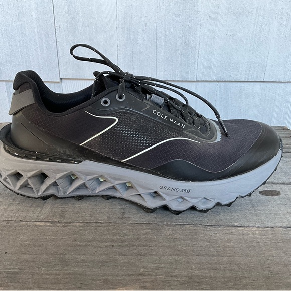 Cole Haan All-Terrain Sneakers Black Mesh Leatherstorm 8 NWT - Picture 8 of 10